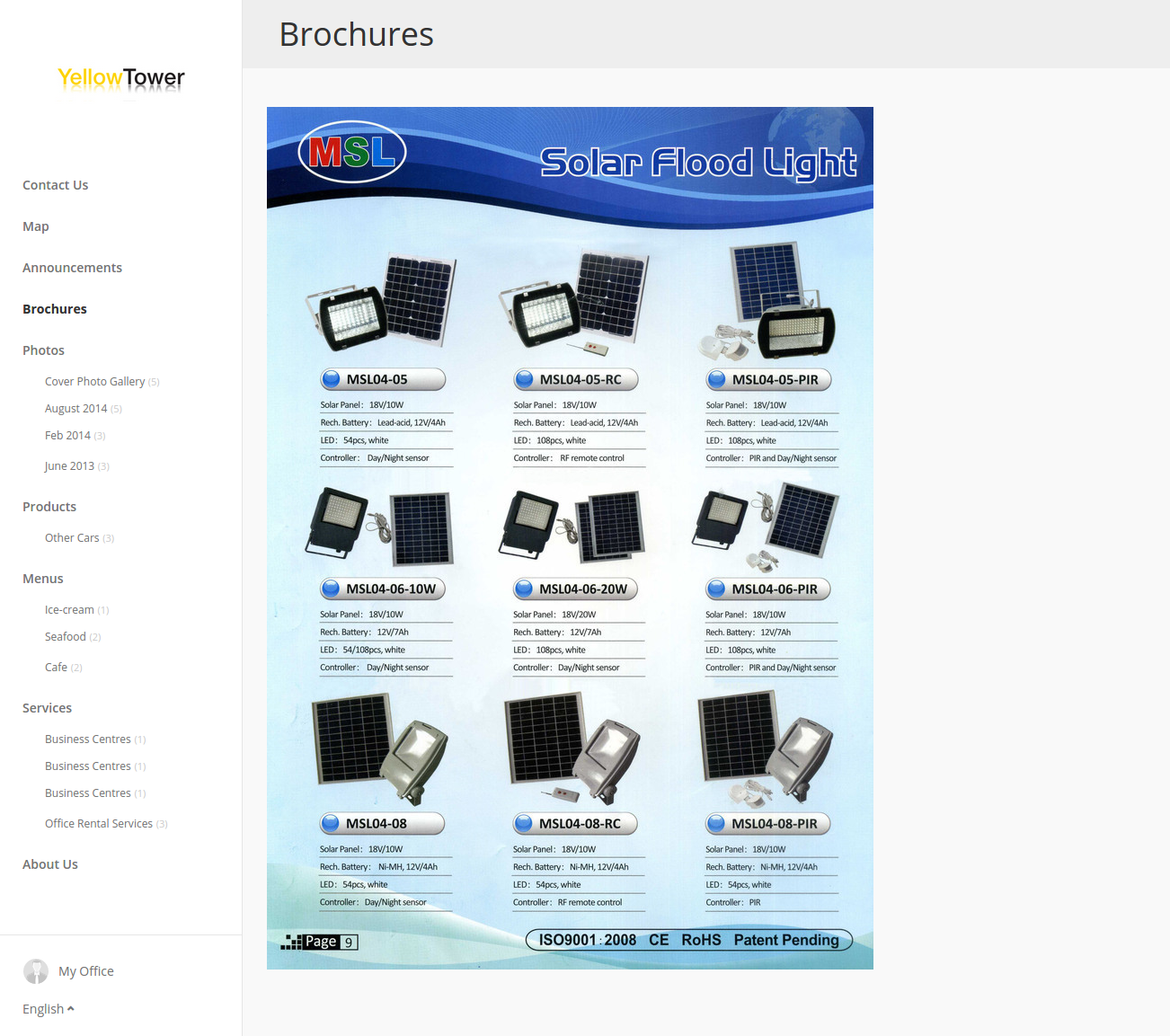 brochures